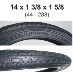 Шина (покрышка) 14 х 1 3/8 х 1 5/8 (44 - 288) Deli Tyre Белая Церковь