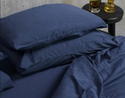 Комплект постільної білизни Варена Бавовна Синій Преміум Чернигов