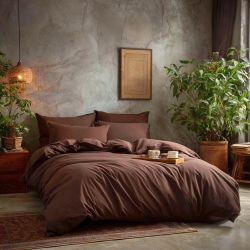 Комплект постільної білизни Варена Бавовна Шоколад Преміум Чернигов