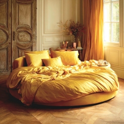 Комплект постільної білизни на Кругле ліжко Золото Чернигов