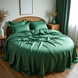 Комплект постільної білизни на Кругле ліжко Смарагдовий Чернигов