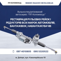 Ремонт рульових рейок в Дніпрі Днепропетровск
