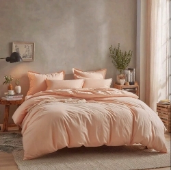 Постільний комплект Фланель однотон Персик Супер Люкс Чернигов