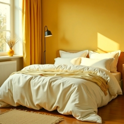 Постільний комплект Фланель однотон Шампань Супер Люкс Чернигов